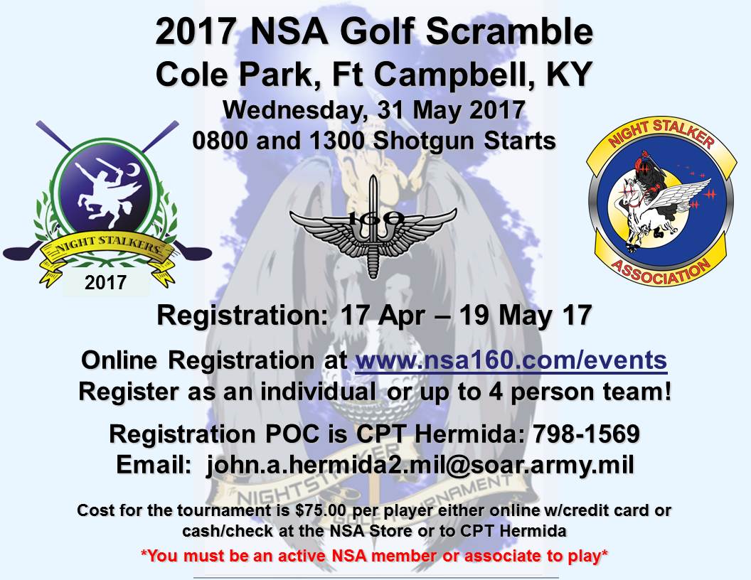 2017 NSA Golf Scramble